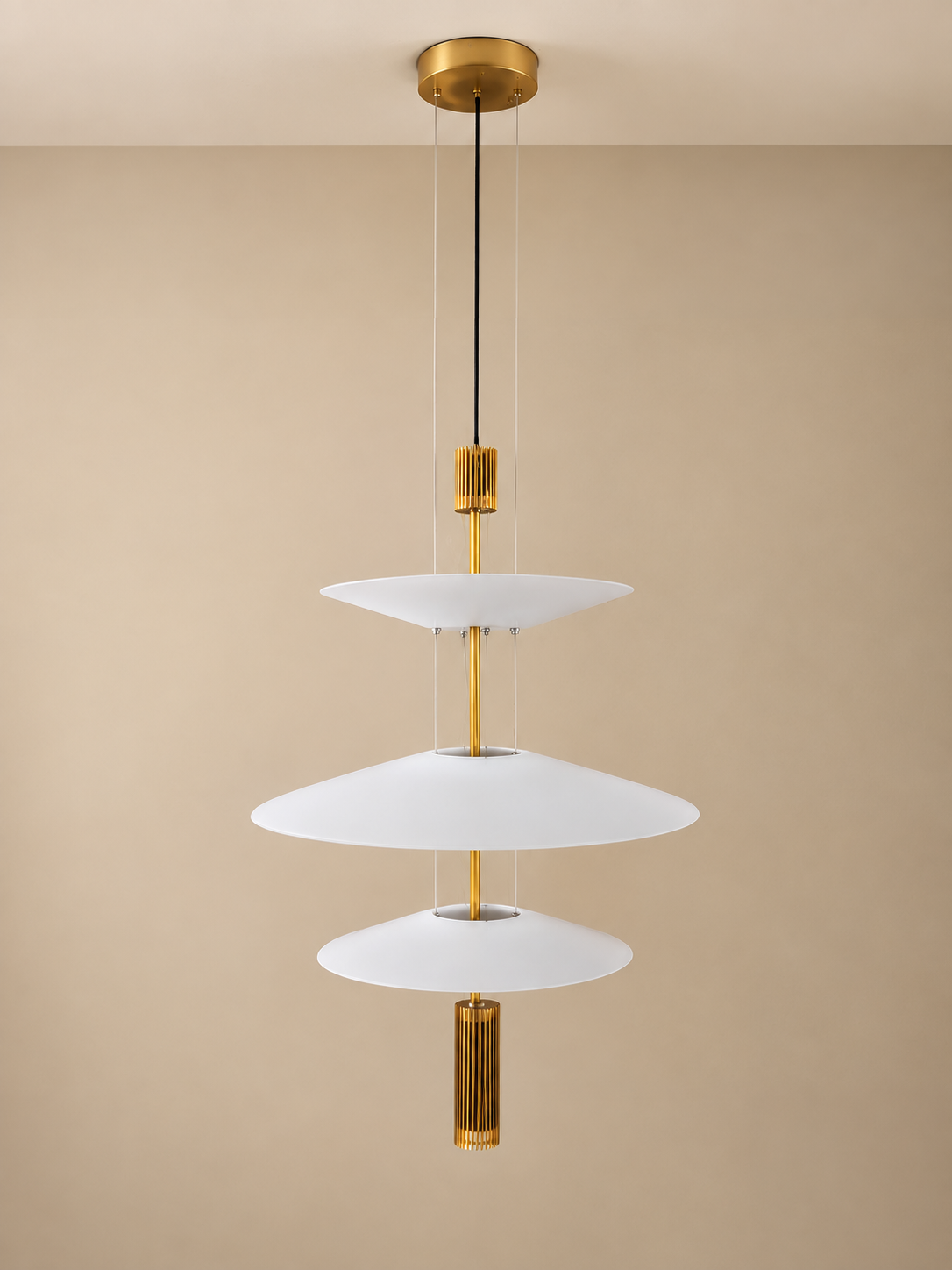Lumivera Ceiling Light For Home & Home Decoration Item - Gold (Italian Designer Collection)