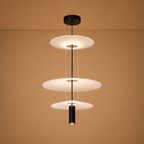 Lumivera Ceiling Light For Home & Home Decoration Item - Black (Italian Designer Collection)