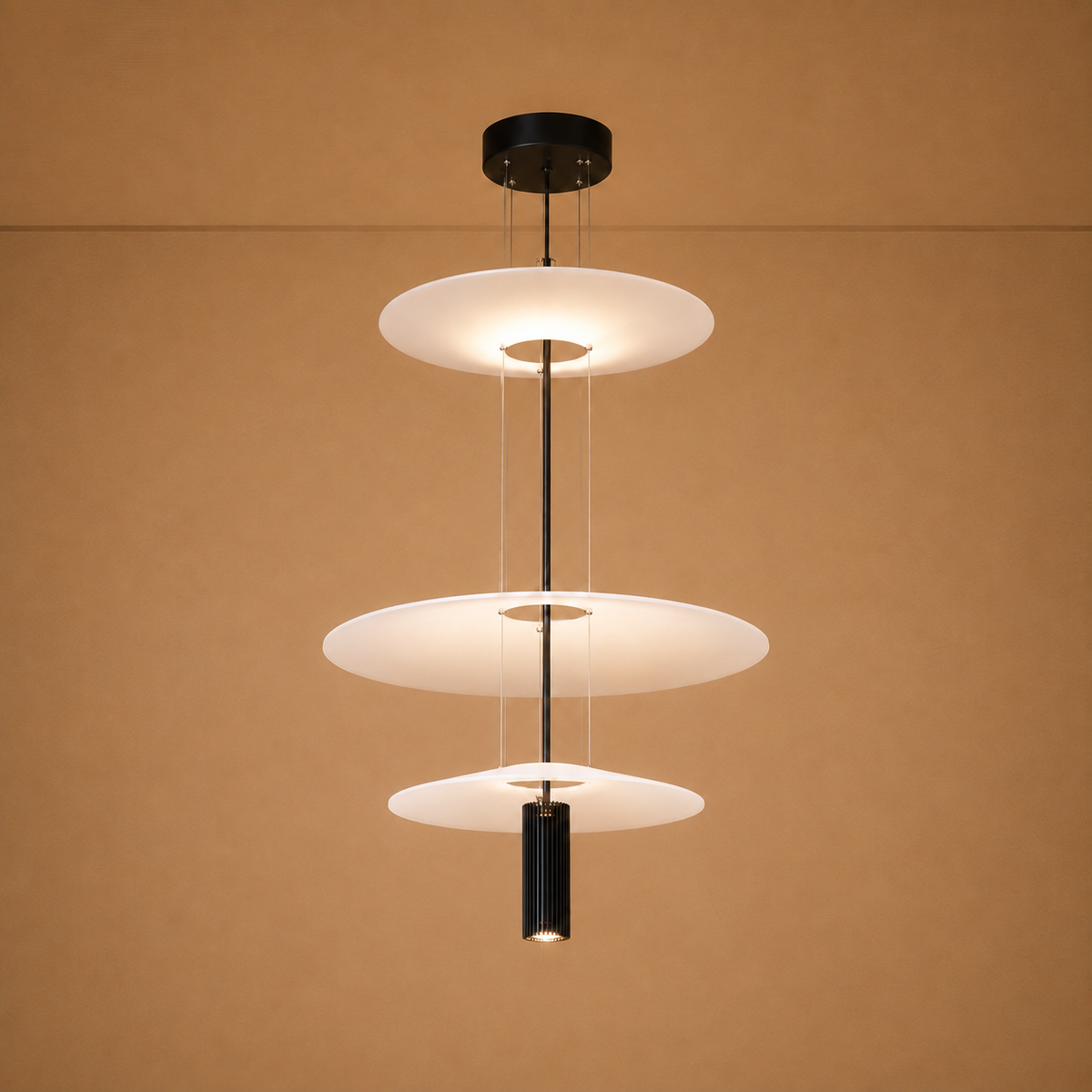 Lumivera Ceiling Light For Home & Home Decoration Item - Black (Italian Designer Collection)