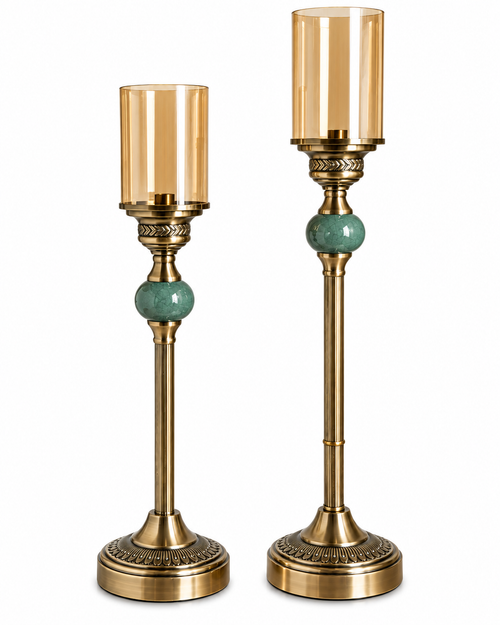 Luxe Symphony Candle Stand For Home & Item for Home Decoration - Set of 2