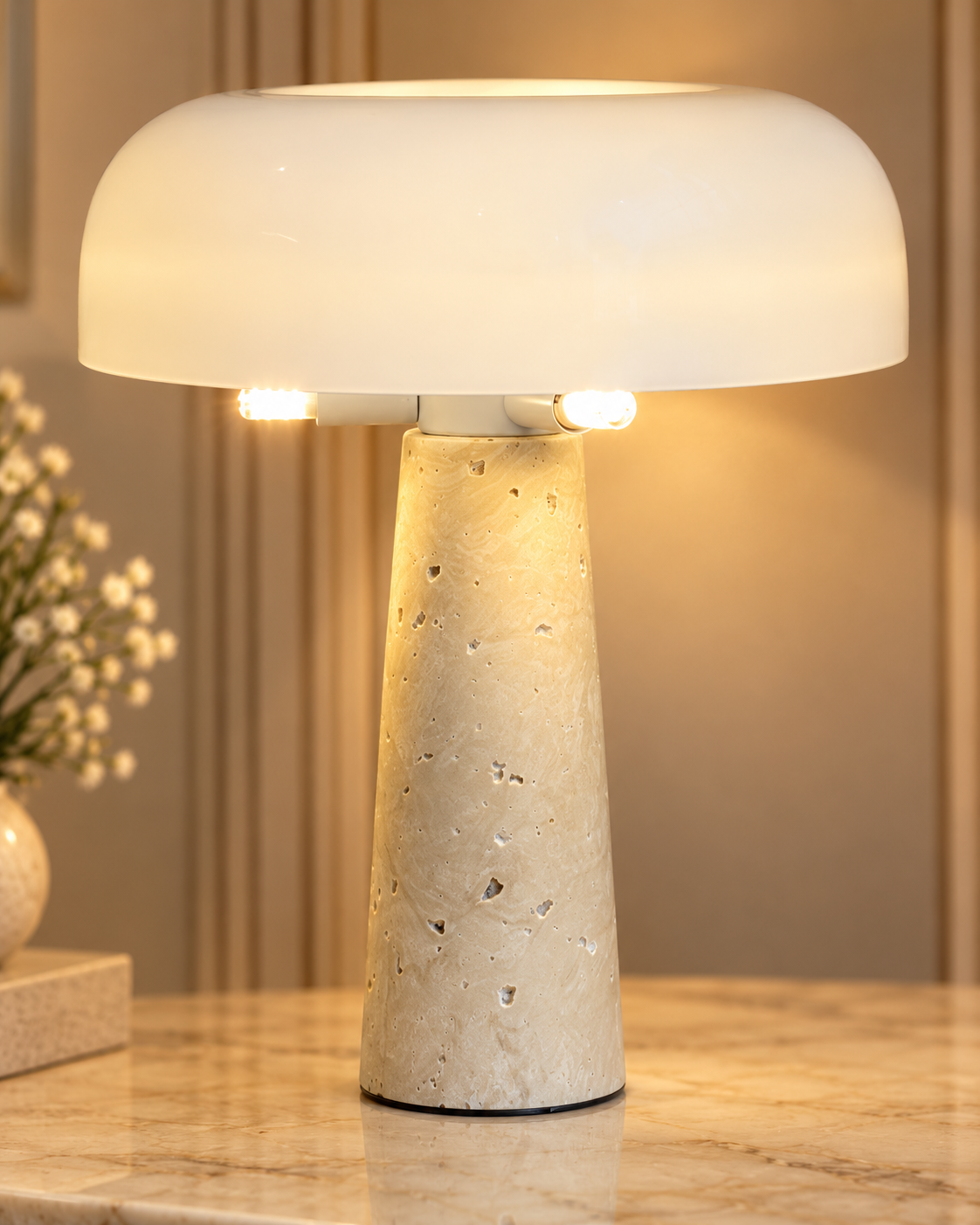 Nova Dome Designer Table Lamp for Home & Home Decoration Items  - Big (Italian Designer Collection)