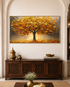 Tree of Eternal Fortune Crystal Glass Wall Painting For Home Décor