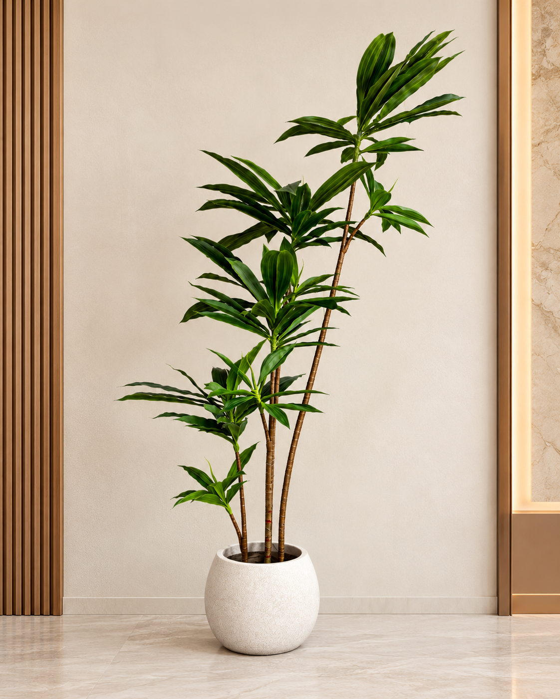 Paradise Dracaena Artificial Indoor Plant For Home ( 4.9 Feet ) (Natural Feel)