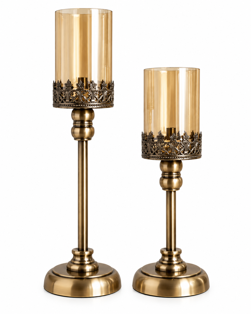 Classic Allure Candle Stand For Home & Item for Home Decoration - Set of 2