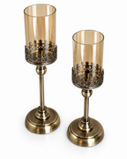 Classic Allure Candle Stand For Home & Item for Home Decoration - Set of 2