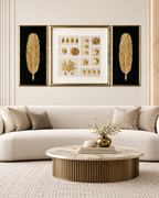 A Sea of Illusions & Golden Glittered Shadow Box Set of 3