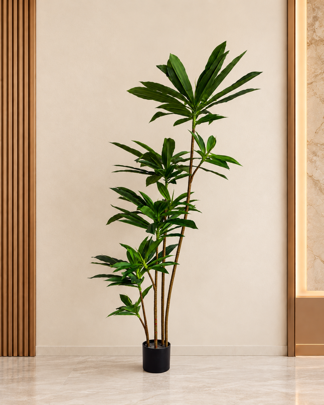 Paradise Dracaena Artificial Indoor Plant For Home ( 4.9 Feet ) (Natural Feel)