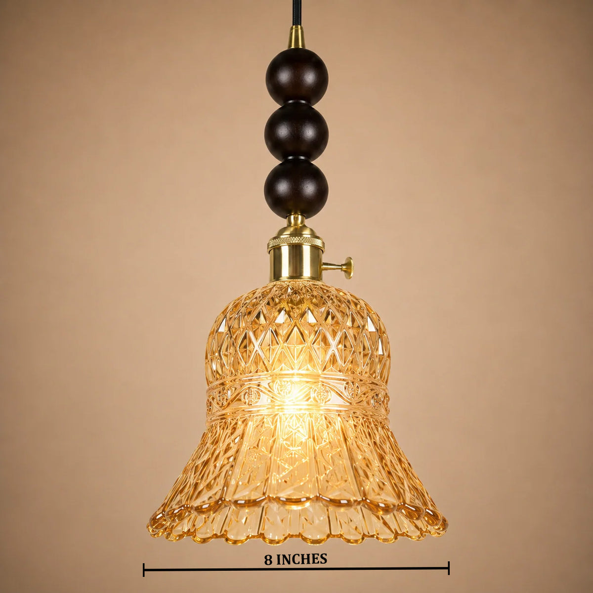 Morning Bloom Pendant Light For Home  & Item  for Home Decoration  - Amber