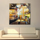 Artistic Rhapsody Handpainted Wall Painting (With outer Floater Frame)