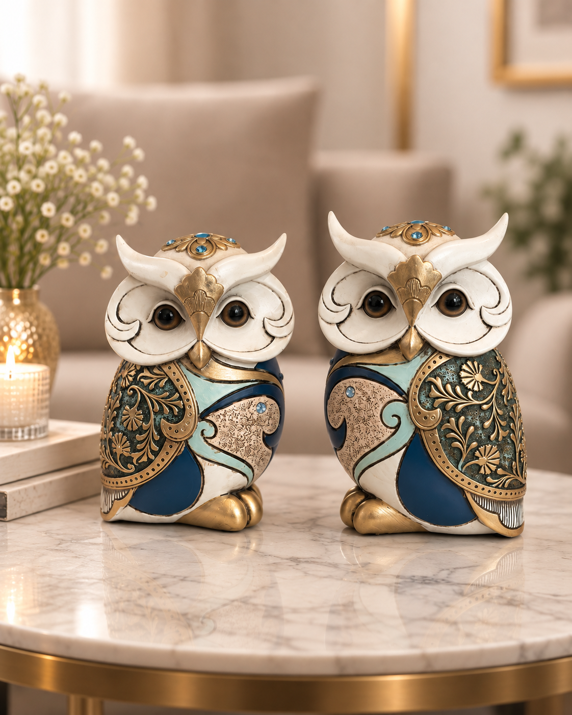 Noble Night Owls Home Decoration Showpiece & Items for Room Decoration