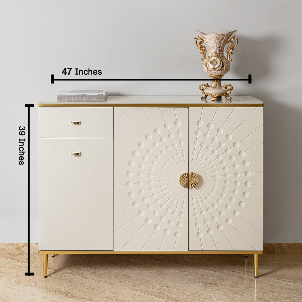 Cosmic Echo Wooden Console Table With Storage For Home & Crockery Storage Cabinet / Crockery Unit