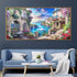 Cottage Steps to Sea Crystal Glass Painting & Wall Decoration Items