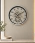 Infinity Dial Luxury Antique Wall Clock For Living Room With Moving Gear Mechanism Buy Wall Clock Online - Medium (Steel Body)