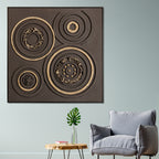 Cosmic Circles Modern Wall Art (40 x 40 Inches)
