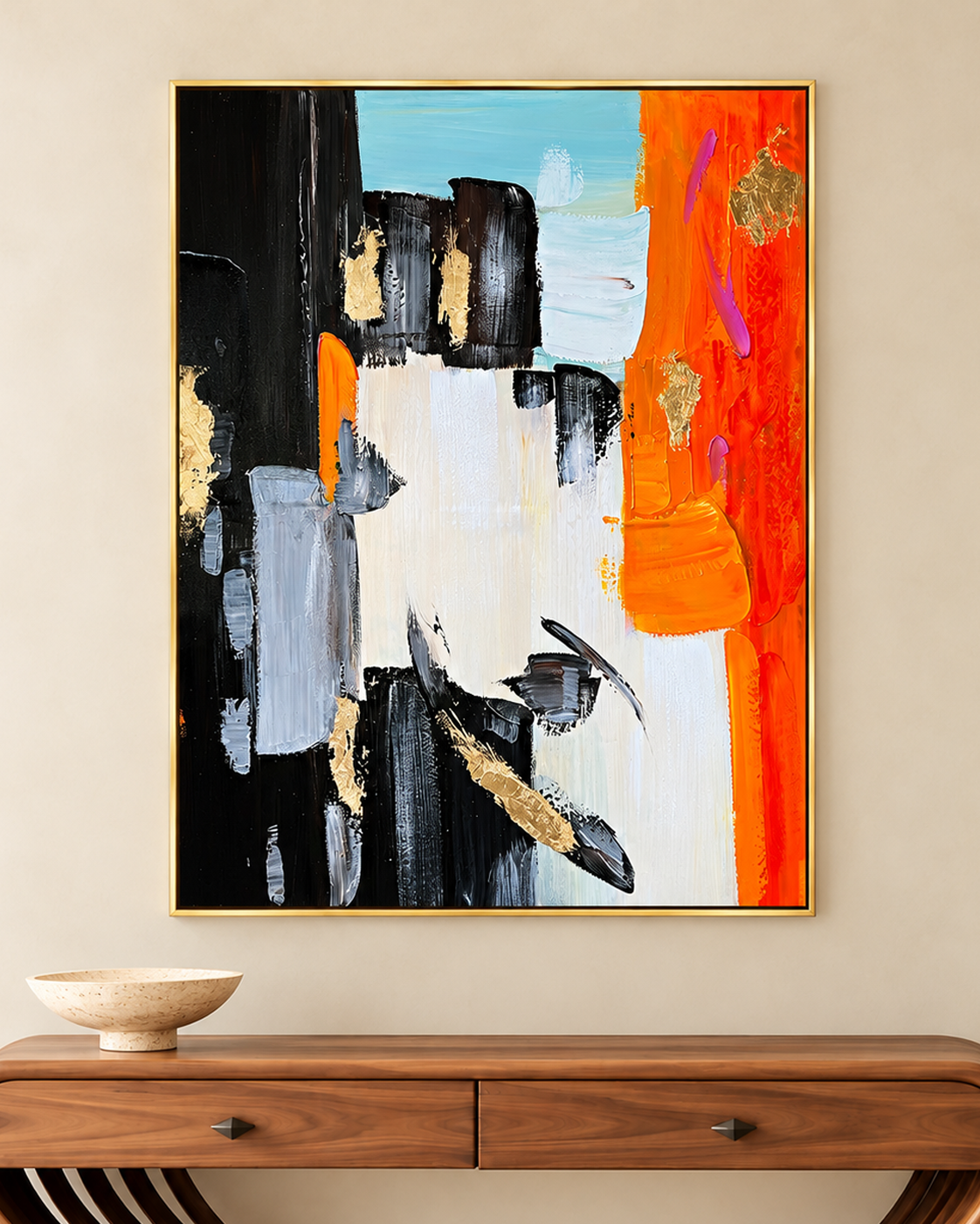 Whispering Whimsy Wall Decor Paintings (With outer Floater Frame)