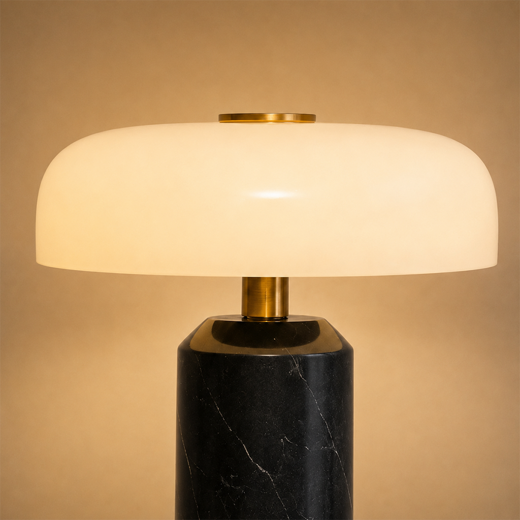 Heritage Nest Designer Table Lamps for Home - Black (Italian Designer Collection)