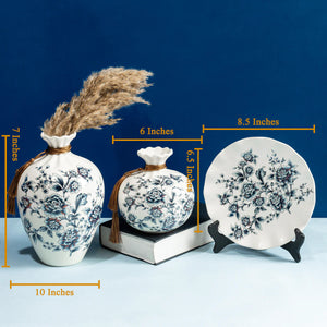 Homely Joy  Home Decorative Vases And Showpiece - Set of Three