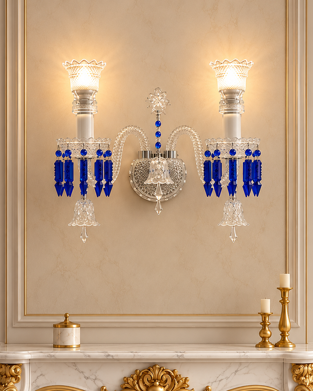 Orlencia Crown Wall Lights For Home & Item for Wall Decoration - Blue
