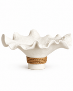 Seashell Wave Decorative Bowl & Item for Home Deocoration - White