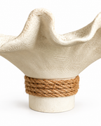 Seashell Wave Decorative Bowl & Item for Home Deocoration - Beige