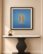 Radiant Depth Shadow Box for Wall Decoration & Wall Art - Blue