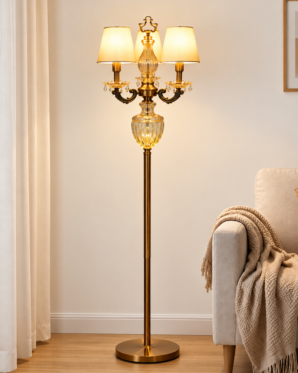 Windsor Elegance Designer Floor Lamps for Living Room