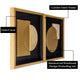 Geometric Fusion & Luxe Symmetry Shadow Box for Wall Decoration - Set of 2