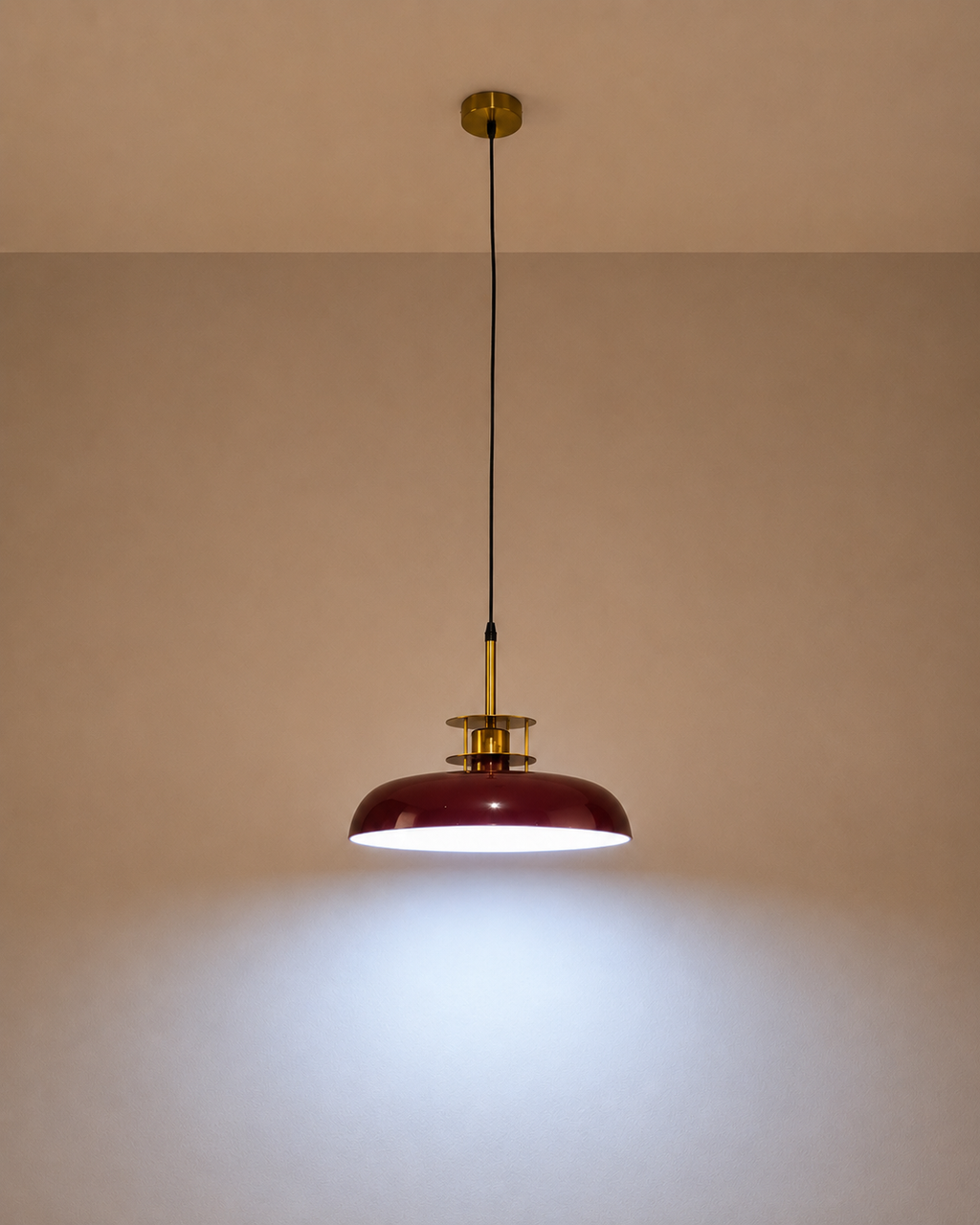 Cobalt Halo Hanging Light For Living Room & Home Decoration item - Red