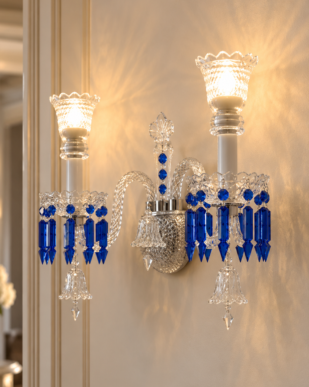 Orlencia Crown Wall Lights For Home & Item for Wall Decoration - Blue