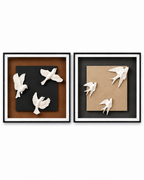 Freedom in Motion & Wings of Freedom Shadow Box for Wall Decoration & Wall Art -Set of 2
