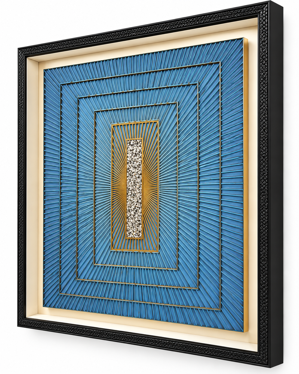 Radiant Depth Shadow Box for Wall Decoration & Wall Art - Blue