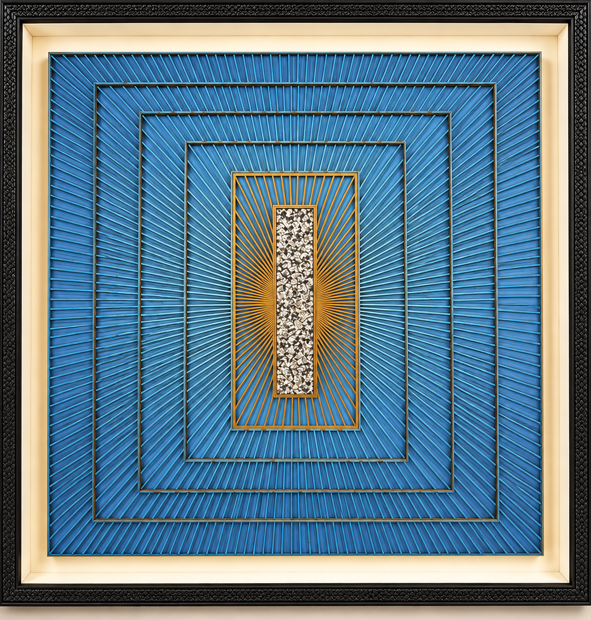 Radiant Depth Shadow Box for Wall Decoration & Wall Art - Blue