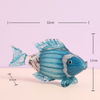 Aquatic Fish Harmony Handblown Glass Showpiece & Items for Room Decoration