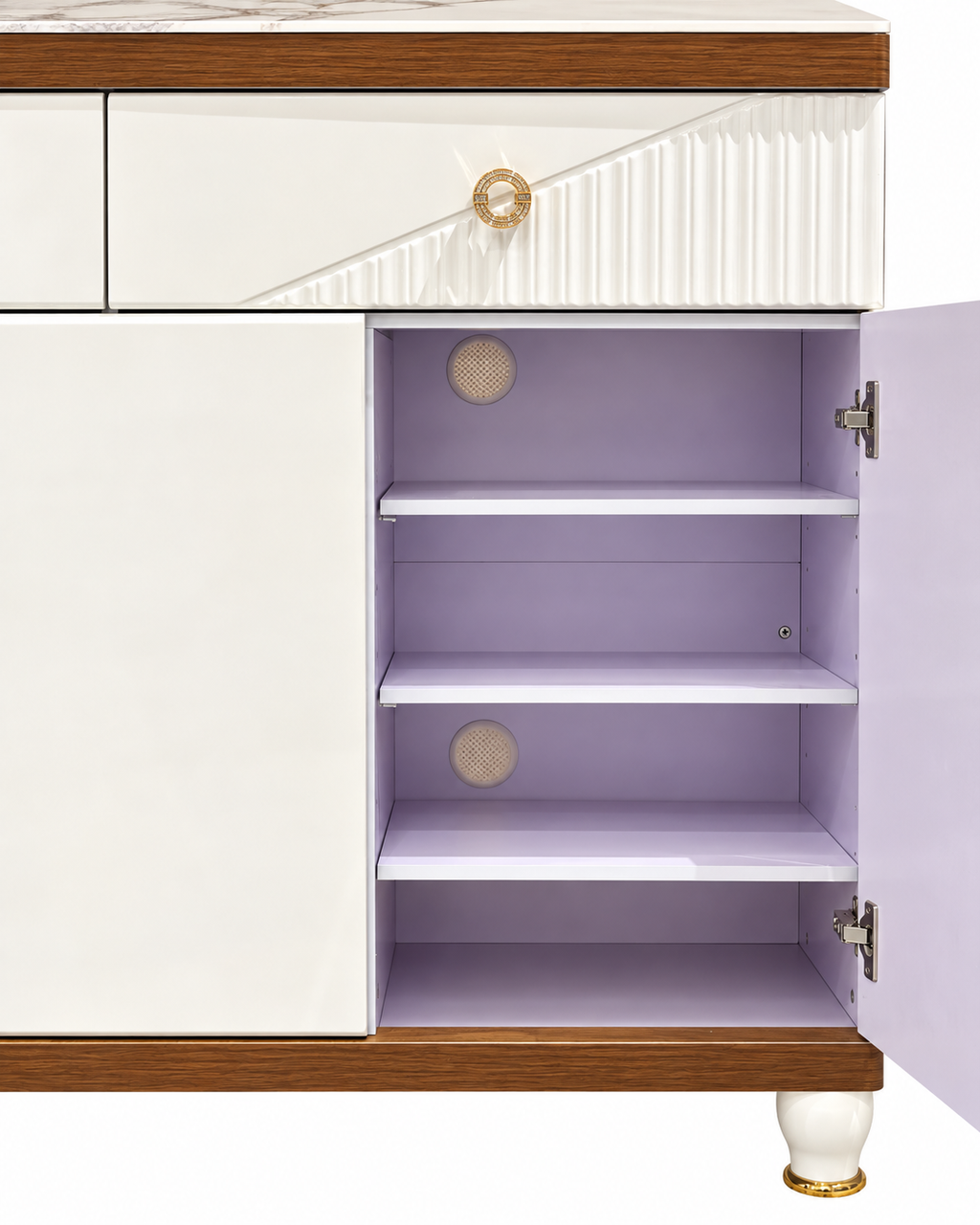 Elysian Storage Cabinet and Console Table For Home & Crockery Storage Cabinet / Crockery Unit