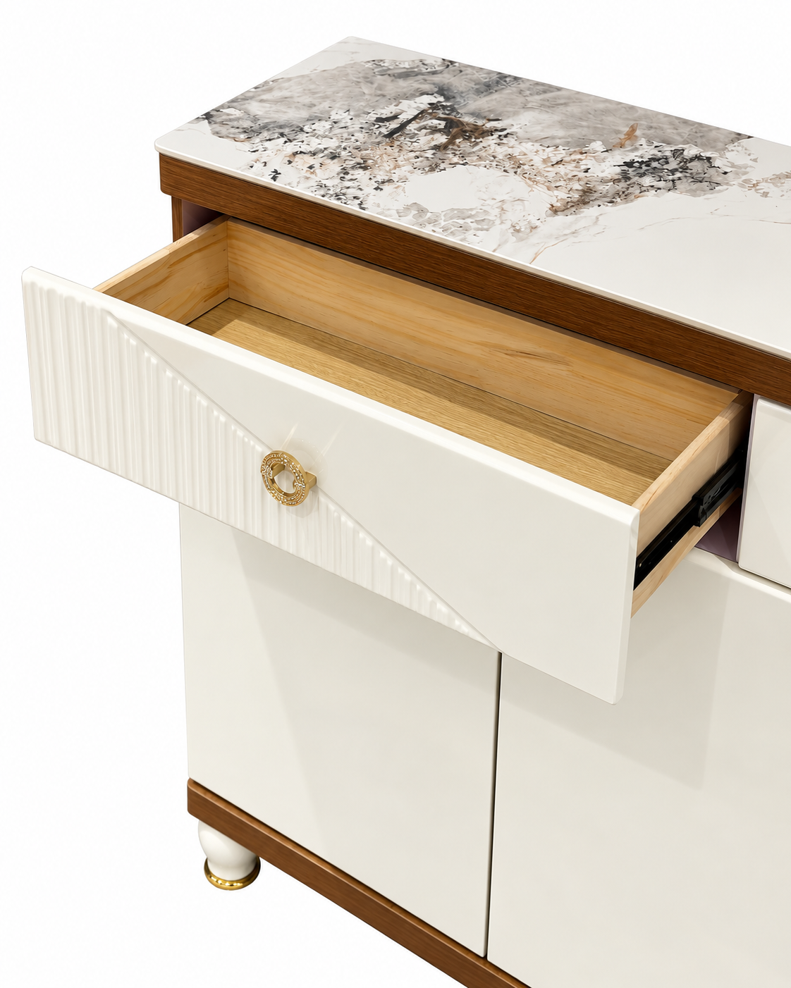 Elysian Storage Cabinet and Console Table For Home & Crockery Storage Cabinet / Crockery Unit