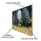 Golden Majesty Crystal Glass Painting - Set of 3