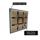 Golden Maze Wall Hand Paintings for Home (Comes With an Outer Floater Frame) (40x40 Inches)