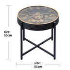 Dial Craft Luxe Tea Table Clock With Moving Gear Mechanism (Steel Body)