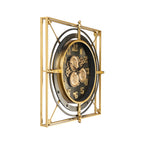 Grand Axis Luxury Designer Silent Movement Wall Clock For Living Room With Moving Gear Mechanism Buy Wall Clock Online (Steel Body)