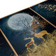 Golden Majesty Crystal Glass Painting - Set of 3