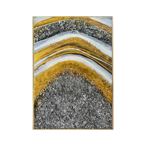 Sparkling Cascade Resin Art Wall Painting - Set of 3