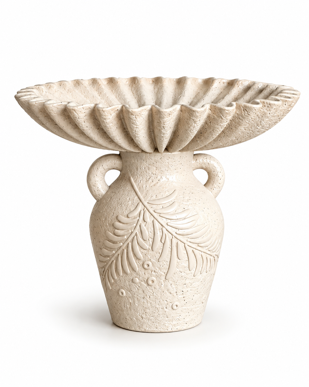 Floral Crest Decorative Bowl & Item for Home Deocoration - Grey