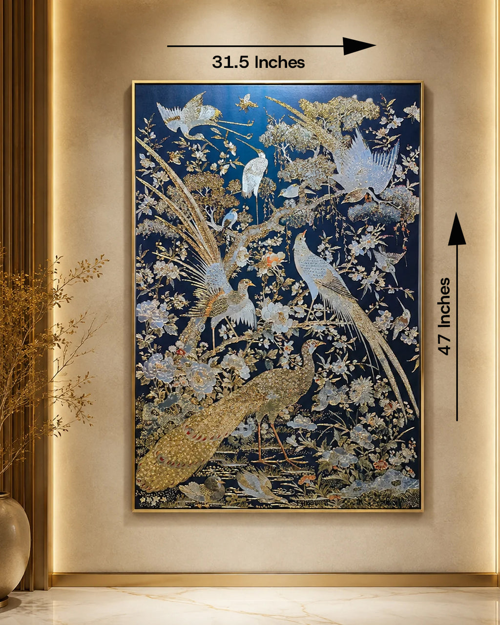 Midnight Eden Handmade Wall Painting for Home & Wall Decoration Item ( 47x31.5 Inches )
