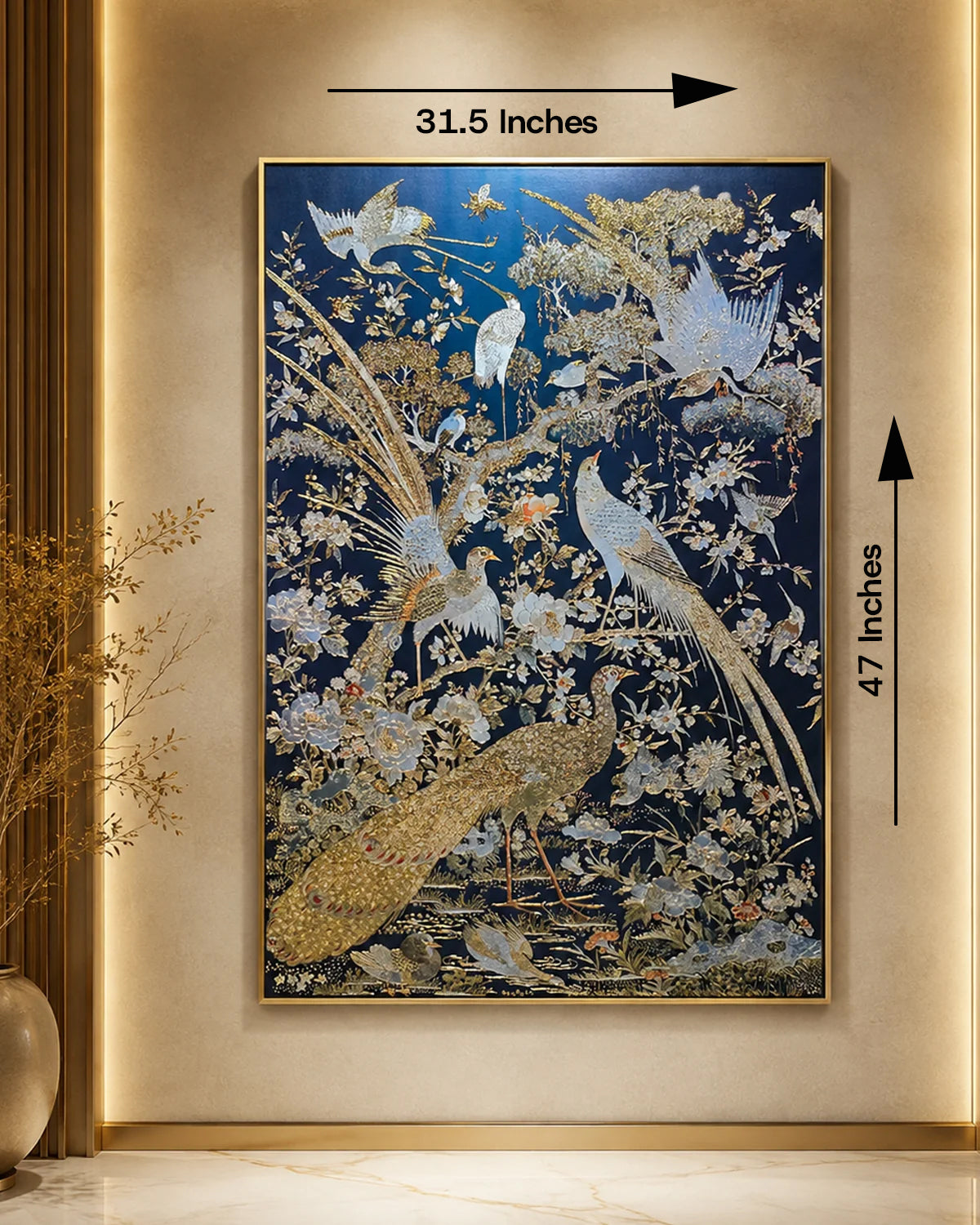Midnight Eden Handmade Wall Painting for Home & Wall Decoration Item ( 47x31.5 Inches )