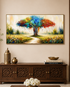 Tree of Colorful Dreams Crystal Glass Art Wall Painting For Home Décor