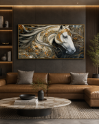 Mystic Mare Crystal Glass Wall Decor Paintings for Home & Wall Decoration items