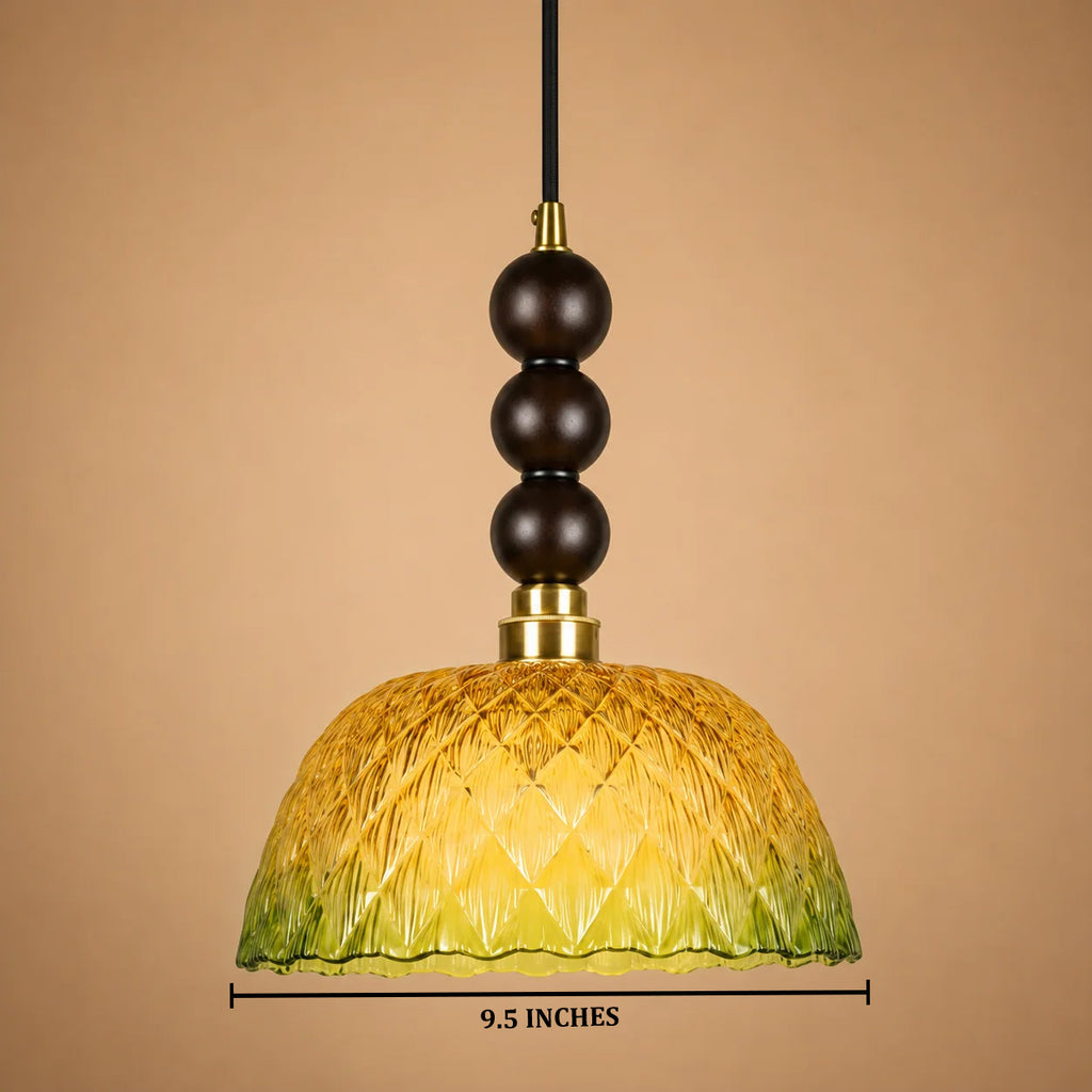 Garden Aura Pendant Light For Home  & Item  for Home Decoration - Yellow & Green