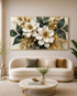 Blossoms of Timeless Beauty Crystal Glass Art Wall Painting For Home Décor