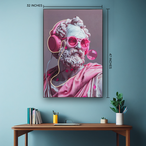 Rhythmic Beat Bust Wall Decoration Shadow box - With LED Light