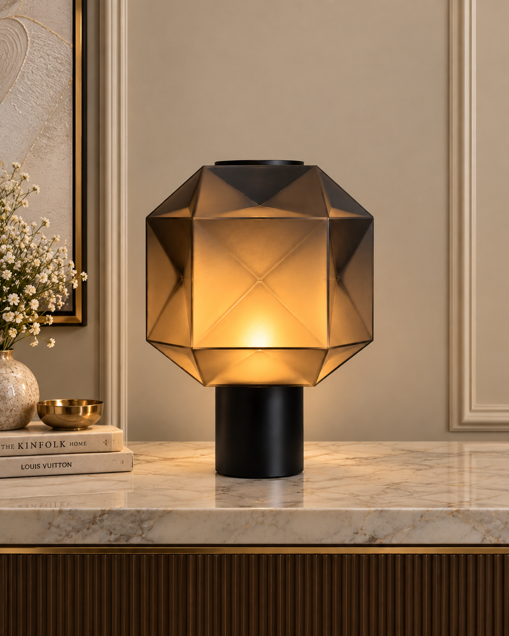 Geometric Glow Designer Table Lamp for Home & Home Decoration Items (Italian Designer Collection)